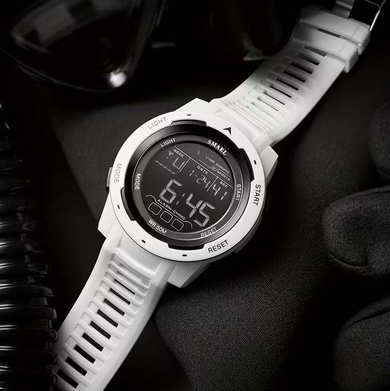 Men’s Multifunction Sports Watch - White